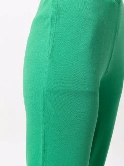 12 STOREEZ Pantalon Droit à Lien De Resserrage GREEN -12 STOREEZ Soldes Magasin 17005875 34192807 600