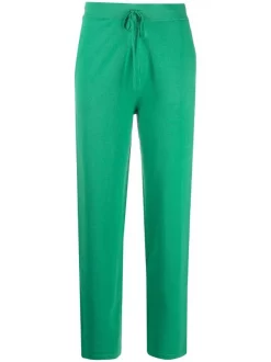 12 STOREEZ Pantalon Droit à Lien De Resserrage GREEN