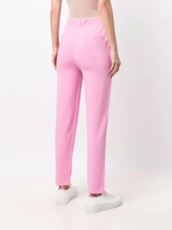 12 STOREEZ Pantalon Droit à Lien De Resserrage PINK -12 STOREEZ Soldes Magasin 17005878 34192699 600