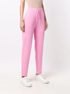 12 STOREEZ Pantalon Droit à Lien De Resserrage PINK -12 STOREEZ Soldes Magasin 17005878 34193370 600