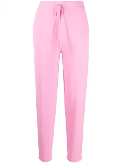 12 STOREEZ Pantalon Droit à Lien De Resserrage PINK