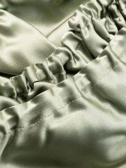 12 STOREEZ PISTACHIO Haut Froncé En Satin Femme -12 STOREEZ Soldes Magasin 17005881 34204820 600