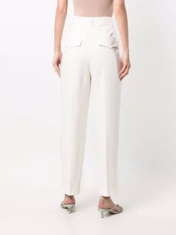 12 STOREEZ IVORY Pantalon à Taille Ceinturée Femme -12 STOREEZ Soldes Magasin 17005882 34193554 600
