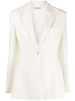 12 STOREEZ Blazer à Coupe Cintrée IVORY
