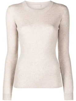 12 STOREEZ Pull En Maille Nervurée Femme