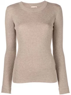 12 STOREEZ Pull En Maille Nervurée Femme