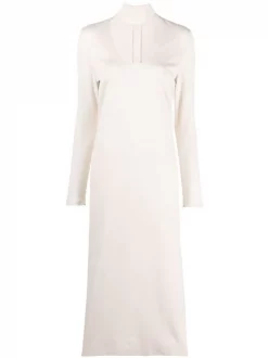 12 STOREEZ Robe Mi-longue à Découpes Femme