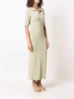 12 STOREEZ OLIVE Robe Longue à Manches Courtes Femme -12 STOREEZ Soldes Magasin 17058902 34620621 600