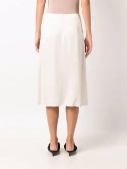 12 STOREEZ Jupe Mi-longue à Fente IVORY -12 STOREEZ Soldes Magasin 17058906 34598762 600