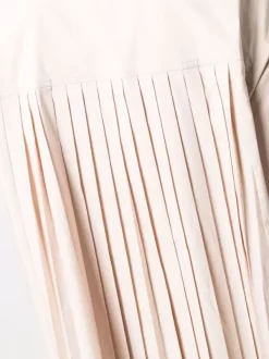 12 STOREEZ Robe-chemise Mi-longue à Design Plissé Femme -12 STOREEZ Soldes Magasin 17058909 34632856 600