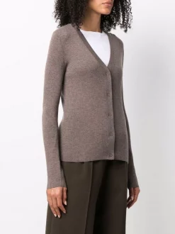 12 STOREEZ Cardigan En Maille Nervuré COFFEE -12 STOREEZ Soldes Magasin 17059398 34637519 600