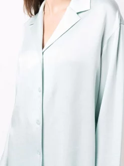 12 STOREEZ LIGHT BLUE Chemise à Col Cranté Femme -12 STOREEZ Soldes Magasin 17059439 34629793 600