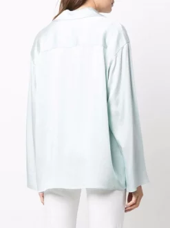 12 STOREEZ LIGHT BLUE Chemise à Col Cranté Femme -12 STOREEZ Soldes Magasin 17059439 34632049 600