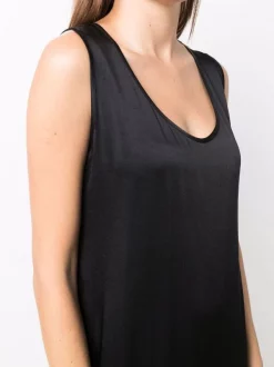 12 STOREEZ Robe Longue à Encolure Arrondie BLACK -12 STOREEZ Soldes Magasin 17059442 34629666 600