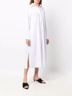 12 STOREEZ Robe-chemise Plissée WHITE -12 STOREEZ Soldes Magasin 17059443 34626293 600