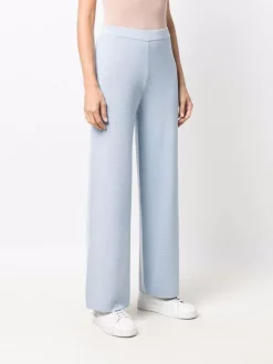 12 STOREEZ Pantalon Ample En Maille LIGHT BLUE -12 STOREEZ Soldes Magasin 17059445 34609085 600