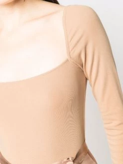 12 STOREEZ Body à Encolure Carrée BEIGE -12 STOREEZ Soldes Magasin 17059458 34731367 600