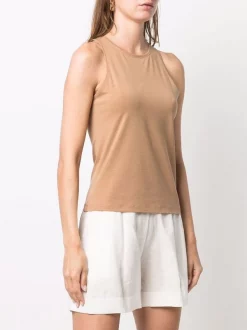 12 STOREEZ BEIGE Débardeur à Col Rond Femme -12 STOREEZ Soldes Magasin 17059461 34720472 600