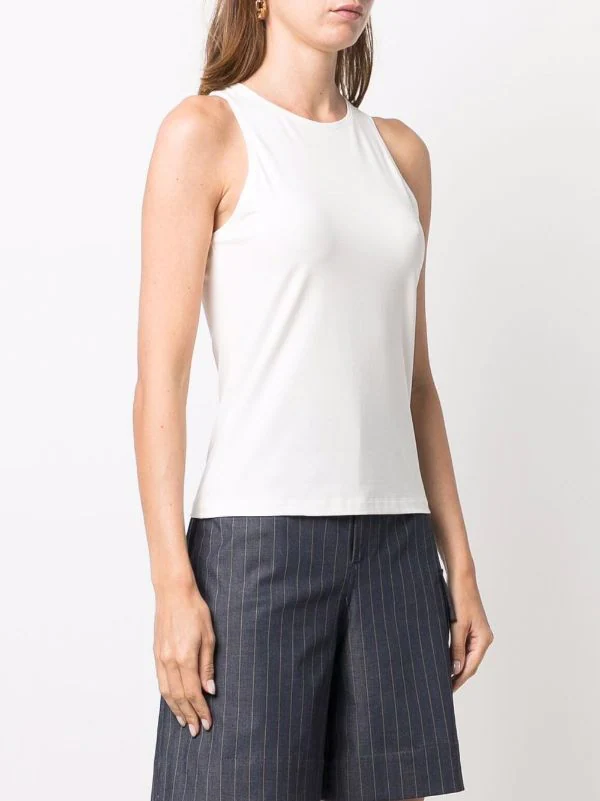 12 STOREEZ Débardeur à Col Rond IVORY 3 12 STOREEZ Débardeur à Col Rond IVORY – Image 3