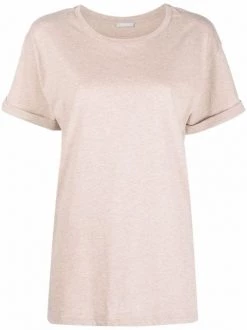 12 STOREEZ T-shirt à Effet Texturé Coffee Melange