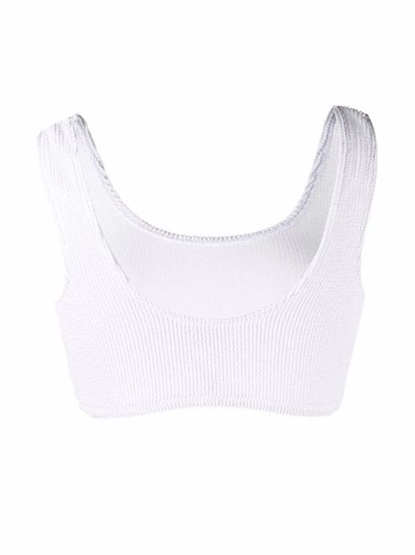 12 STOREEZ WHITE Haut De Bikini Texturé Femme 2 12 STOREEZ WHITE Haut De Bikini Texturé Femme – Image 2