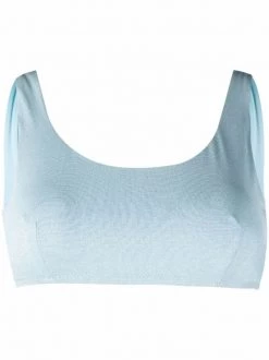 12 STOREEZ LIGHT BLUE Haut De Bikini à Effet Métallisé Femme