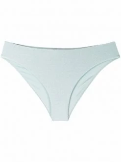 12 STOREEZ Bas De Bikini En Maille Métallisée GREY GREEN