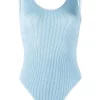 12 STOREEZ Maillot De Bain à Dos Ouvert LIGHT BLUE