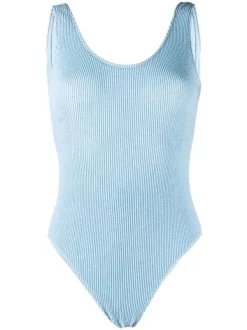 12 STOREEZ Maillot De Bain à Dos Ouvert LIGHT BLUE
