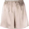 12 STOREEZ Short En Soie à Taille élastiquée Femme