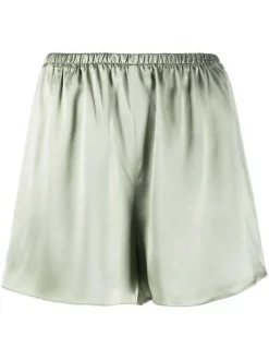12 STOREEZ Short En Soie à Taille élastiquée Femme