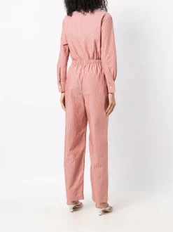 ( Positively Conscious ) 12 STOREEZ Combinaison En Coton Biologique à Rayures TERRACOTTA -12 STOREEZ Soldes Magasin 17059497 34732103 600