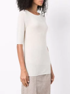 12 STOREEZ Haut Léger En Laine Mérinos IVORY -12 STOREEZ Soldes Magasin 17059527 34732316 600