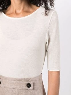 12 STOREEZ Haut Léger En Laine Mérinos IVORY -12 STOREEZ Soldes Magasin 17059527 34732318 600