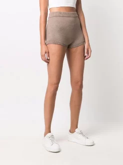 12 STOREEZ LIGHT COFFEE Short En Maille à Taille Haute Femme -12 STOREEZ Soldes Magasin 17059533 34663999 600