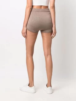 12 STOREEZ LIGHT COFFEE Short En Maille à Taille Haute Femme -12 STOREEZ Soldes Magasin 17059533 34664361 600