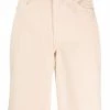 12 STOREEZ Short En Jean à Bords Francs BEIGE
