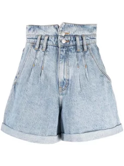12 STOREEZ BLUE Short En Jean Femme
