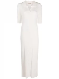 12 STOREEZ Robe-polo Ă Manches Courtes IVORY