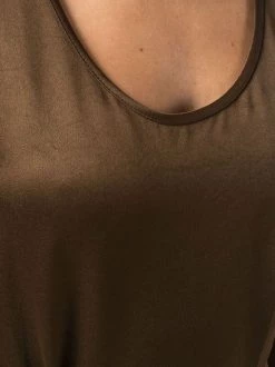 12 STOREEZ Débardeur à Encolure Arrondie KHAKI -12 STOREEZ Soldes Magasin 17059830 34628990 600