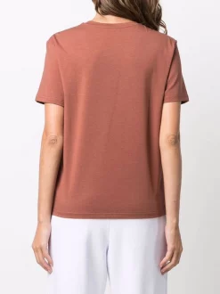 12 STOREEZ Terracotta Melange T-shirt à Effet Texturé Homme -12 STOREEZ Soldes Magasin 17060193 34702796 600