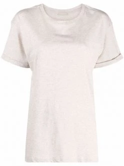 12 STOREEZ T-shirt Oversize En Coton Light Coffee Melange