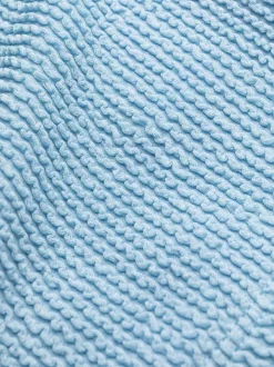 12 STOREEZ Haut De Bikini Bandeau à Design Texturé LIGHT BLUE -12 STOREEZ Soldes Magasin 17060198 34695087 600