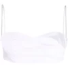 12 STOREEZ WHITE Haut Bustier Crop Femme