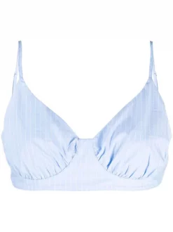 12 STOREEZ Brassière à Rayures LIGHT BLUE
