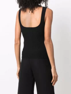 12 STOREEZ BLACK Débardeur à Encolure Carrée Femme -12 STOREEZ Soldes Magasin 17060830 34633526 600