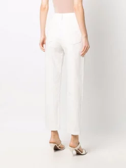 12 STOREEZ Jean Cigarette à Taille Haute IVORY -12 STOREEZ Soldes Magasin 17106912 34732420 600