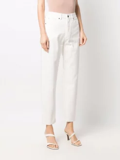 12 STOREEZ Jean Cigarette à Taille Haute IVORY -12 STOREEZ Soldes Magasin 17106912 34732426 600