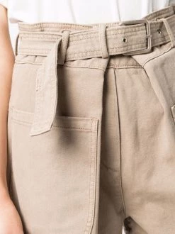 12 STOREEZ Short à Taille Haute Ceinturée BEIGE -12 STOREEZ Soldes Magasin 17106914 34707750 600