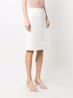 12 STOREEZ IVORY Jupe Droite à Fente Femme -12 STOREEZ Soldes Magasin 17107249 34702979 600